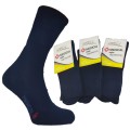 Skarpety męskie bezuciskowe półfrotte medical 3-pak Mirella Granat